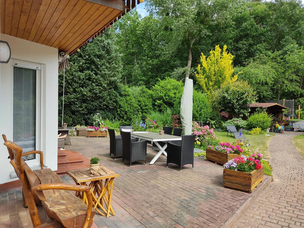 Grosszuegige Ferienwohnung Am Waldesrand Im Seenland Lauta Exterior foto